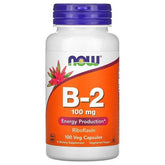 NOW Foods, B-2, 100 mg, 100 CAPS - GREEN LIFE CYPRUS